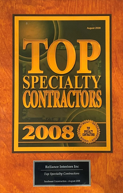 Walls & Ceilings Top Specialty Contractor Awards