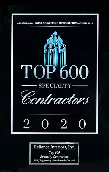 Walls & Ceilings Top Specialty Contractor Awards