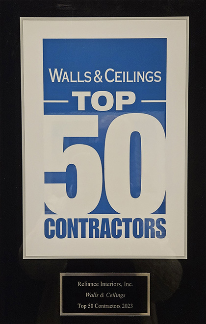 Walls & Ceilings Top Specialty Contractor Awards